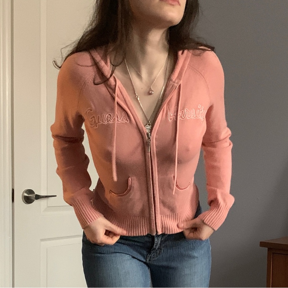 Pink GUESS hoodie